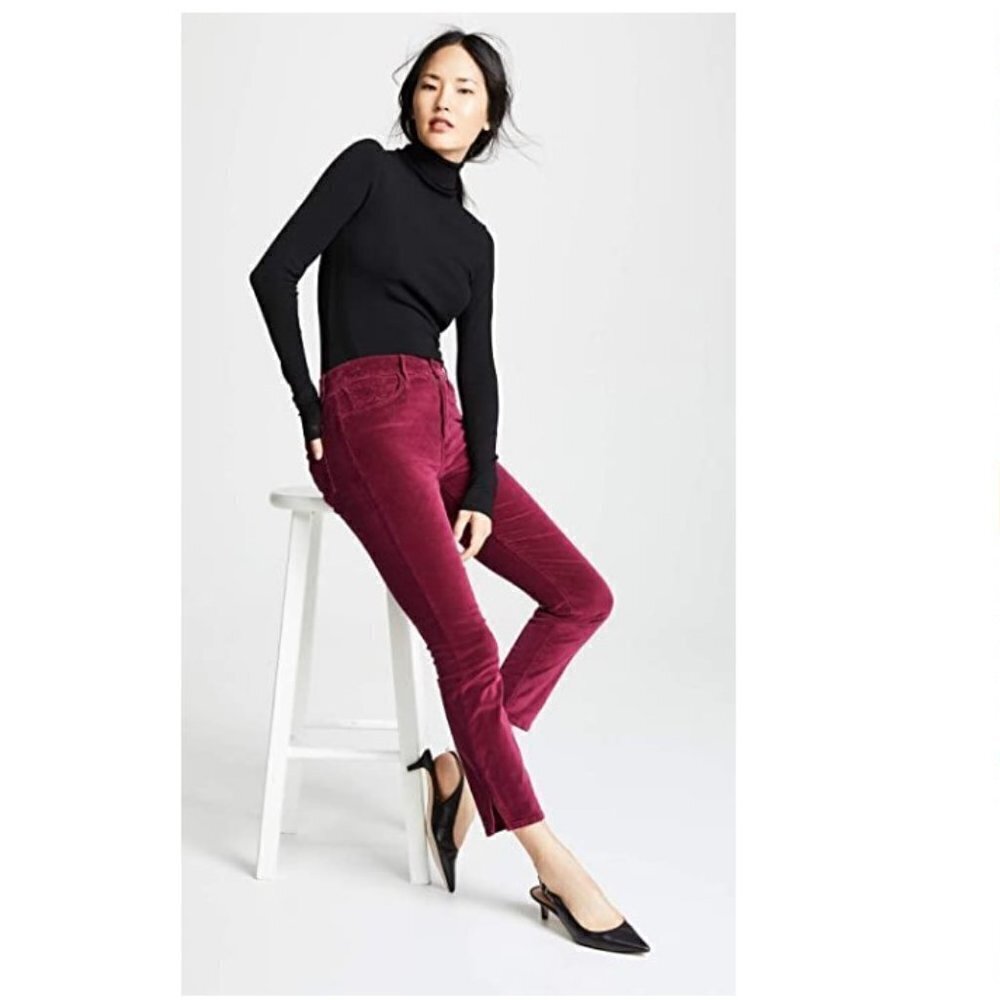 NWT 3x1 W3 Velvet Higher Ground Mini Split Jeans